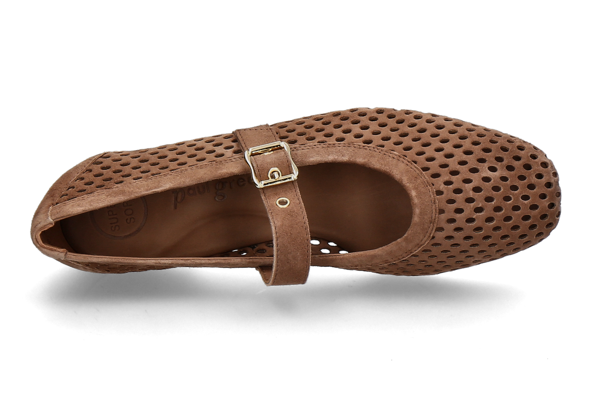 Paul Green Ballerina SAMTZIEGE NUT- nussbraun_221300096_5