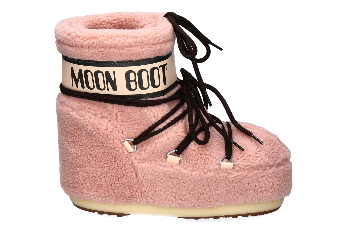 Moon Boot Damen Bootie ICON LOW FLEECE- pink/ rosa