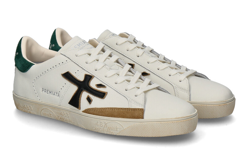 Premiata Herren- Sneaker TIMELESS TRAINERS STEVEN- weiss