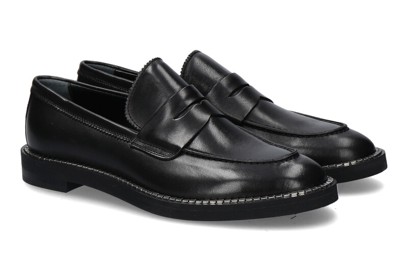 Attilio Giusti Leombruni Loafer SIRENA NAPPA- nero/ schwarz