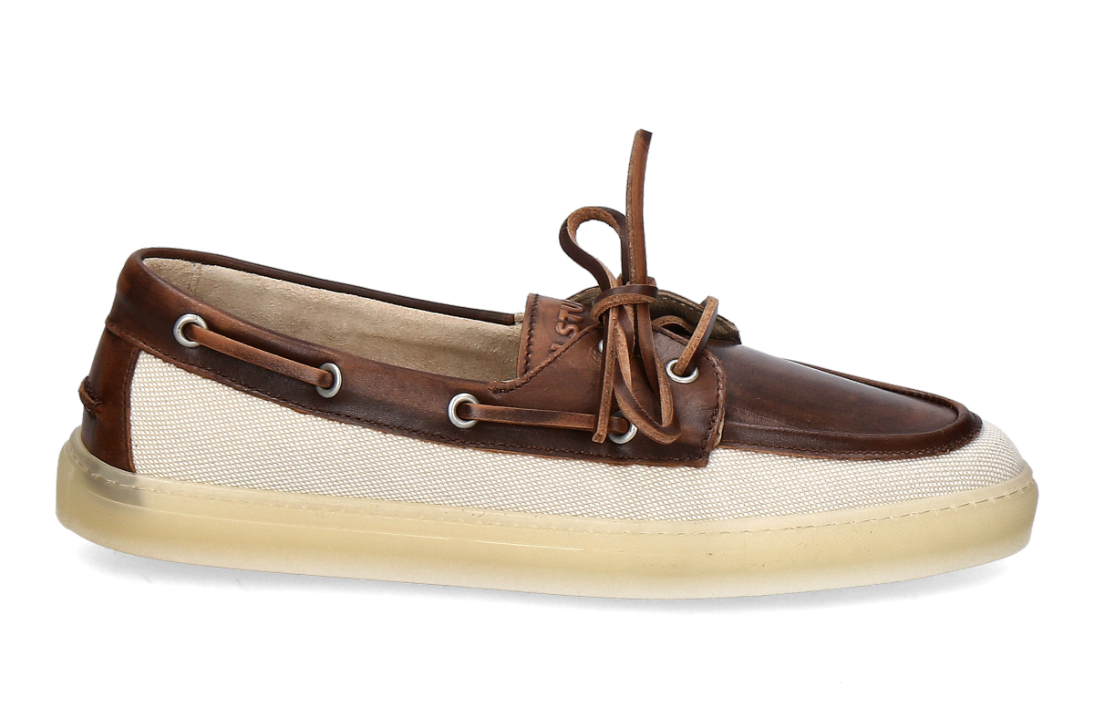 Copenhagen Studios Damen- Mokassin CPH160 MIX- braun/ creme