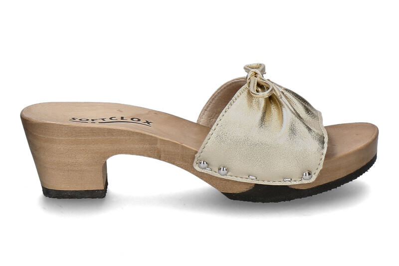 Softclox Pantolette KIRSTEN SHINY SOFTNAPPA- gold