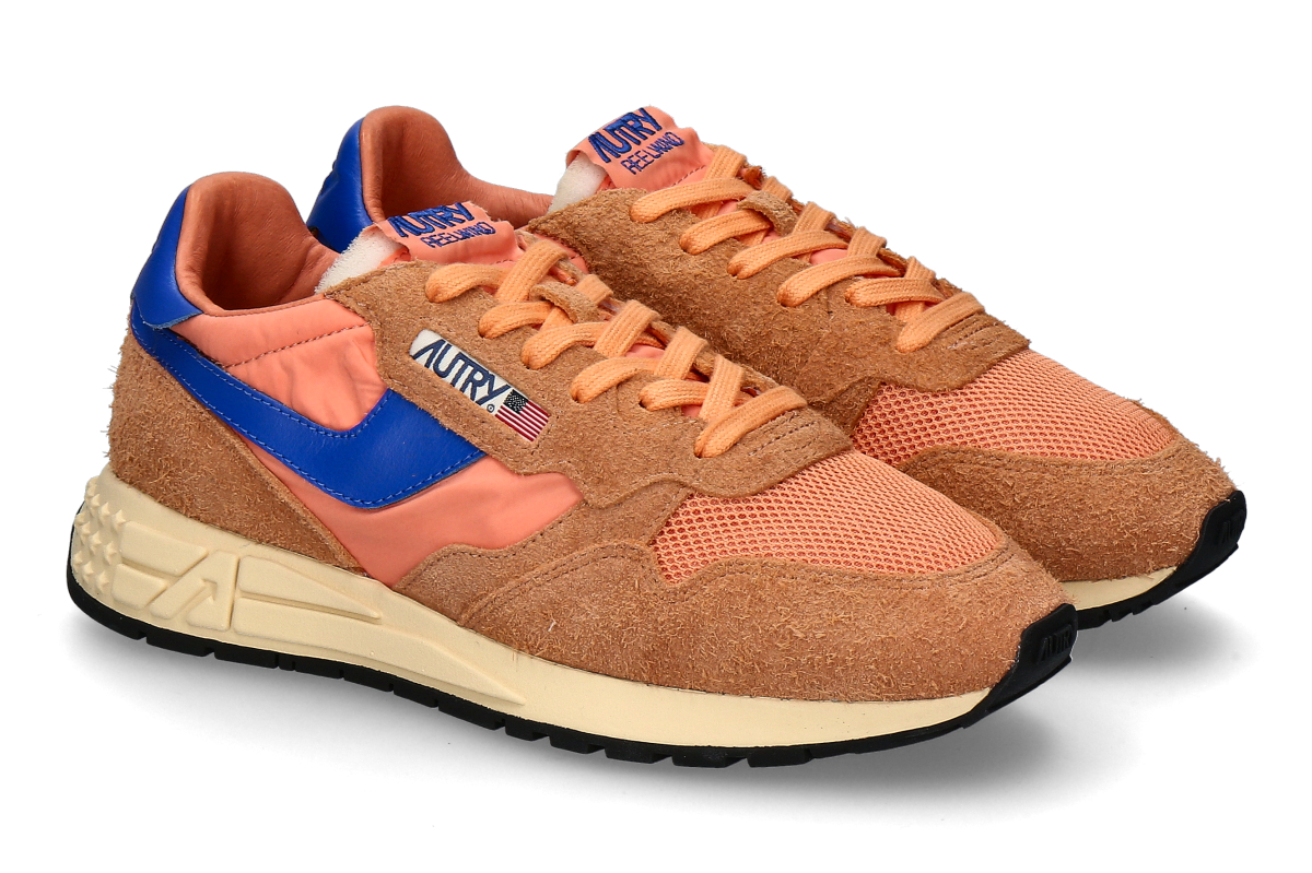 Autry Herren- Sneaker REELWIND SUEDE NYLON UT38- orange/ blue