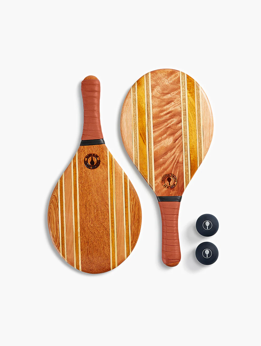 Frescobol Carioca Tennisschläger LEBLON BEACH BAT SET- terracotta