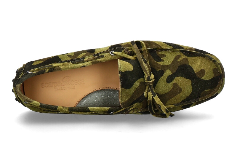 scarpaRossa Herren-Mokassin GOMERA DRIVER MIMETICO- camoflage