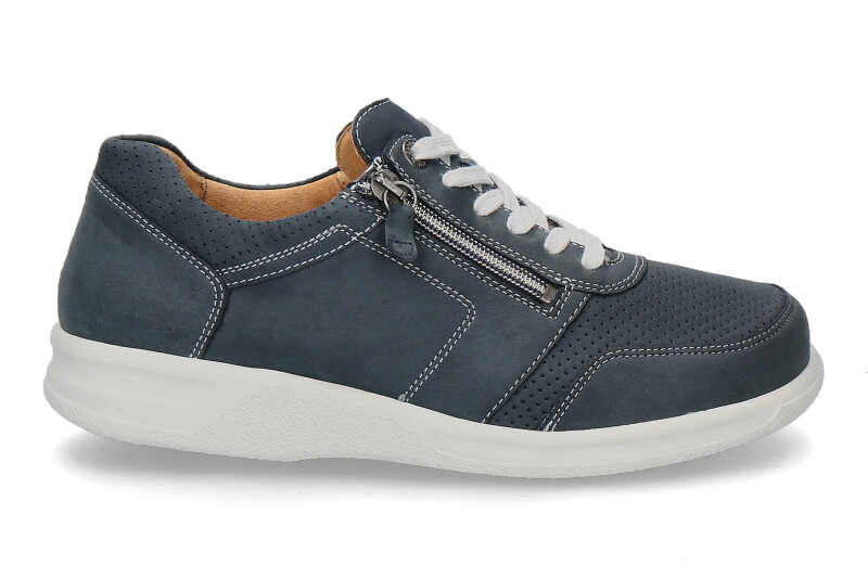 Ganter Herren- Sneaker KURT K VARIO SENSITIV NUBUKLEDER- ink/blau
