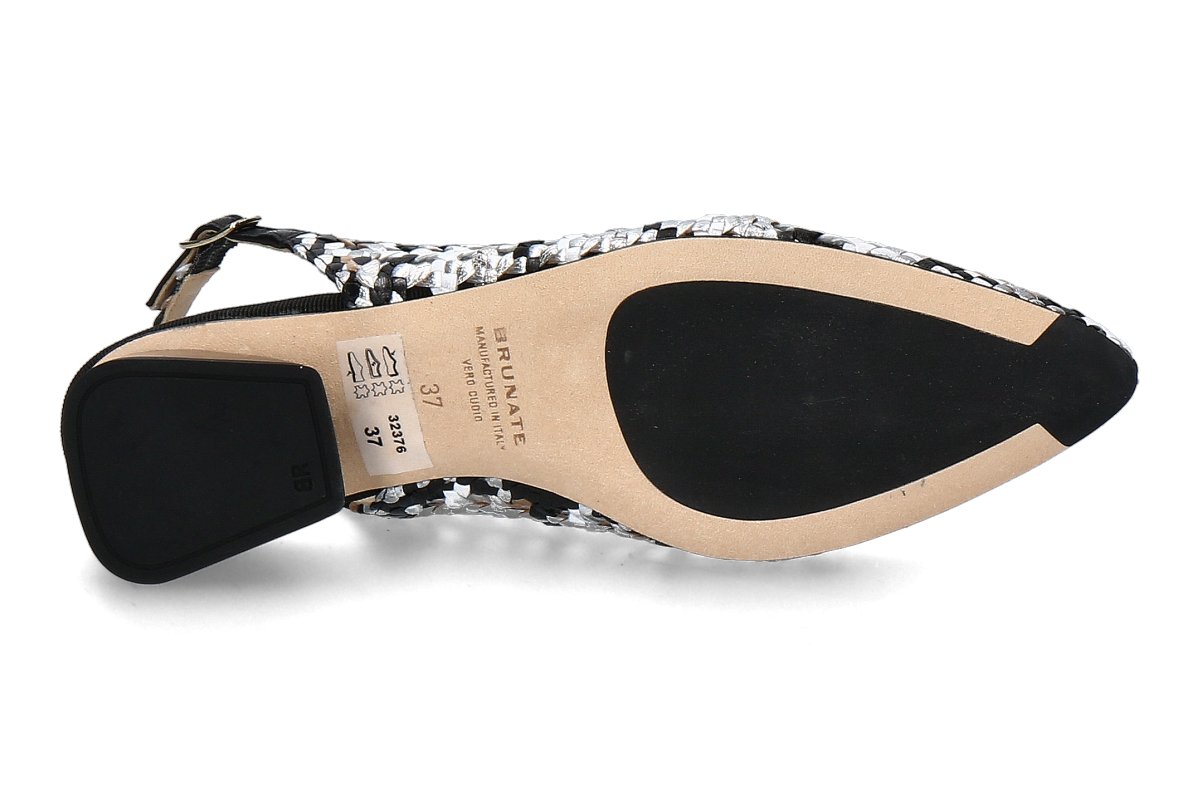 Brunate Slingpumps WOVEN OPTICAL- nero_222000254_5