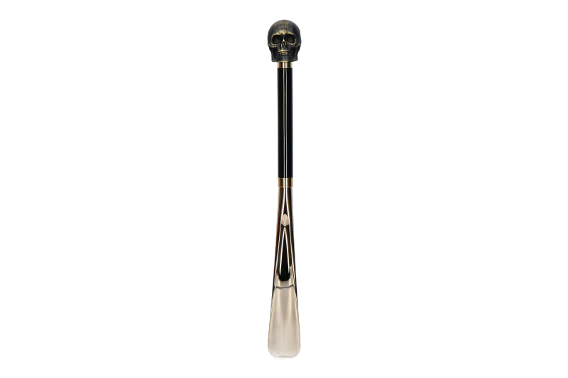 Utile4 Schuhanzieher SKULL MATT BLACK GOLD