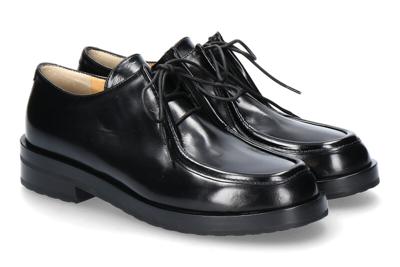 Truman's Schnürschuh VITELLO- nero/ schwarz