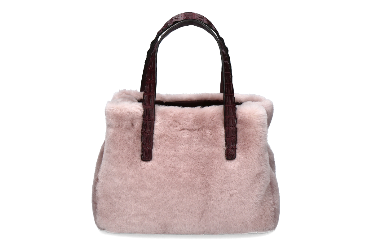 Biagini Handtasche CAMELIA MEDIUM - furry rosa wine / rosé