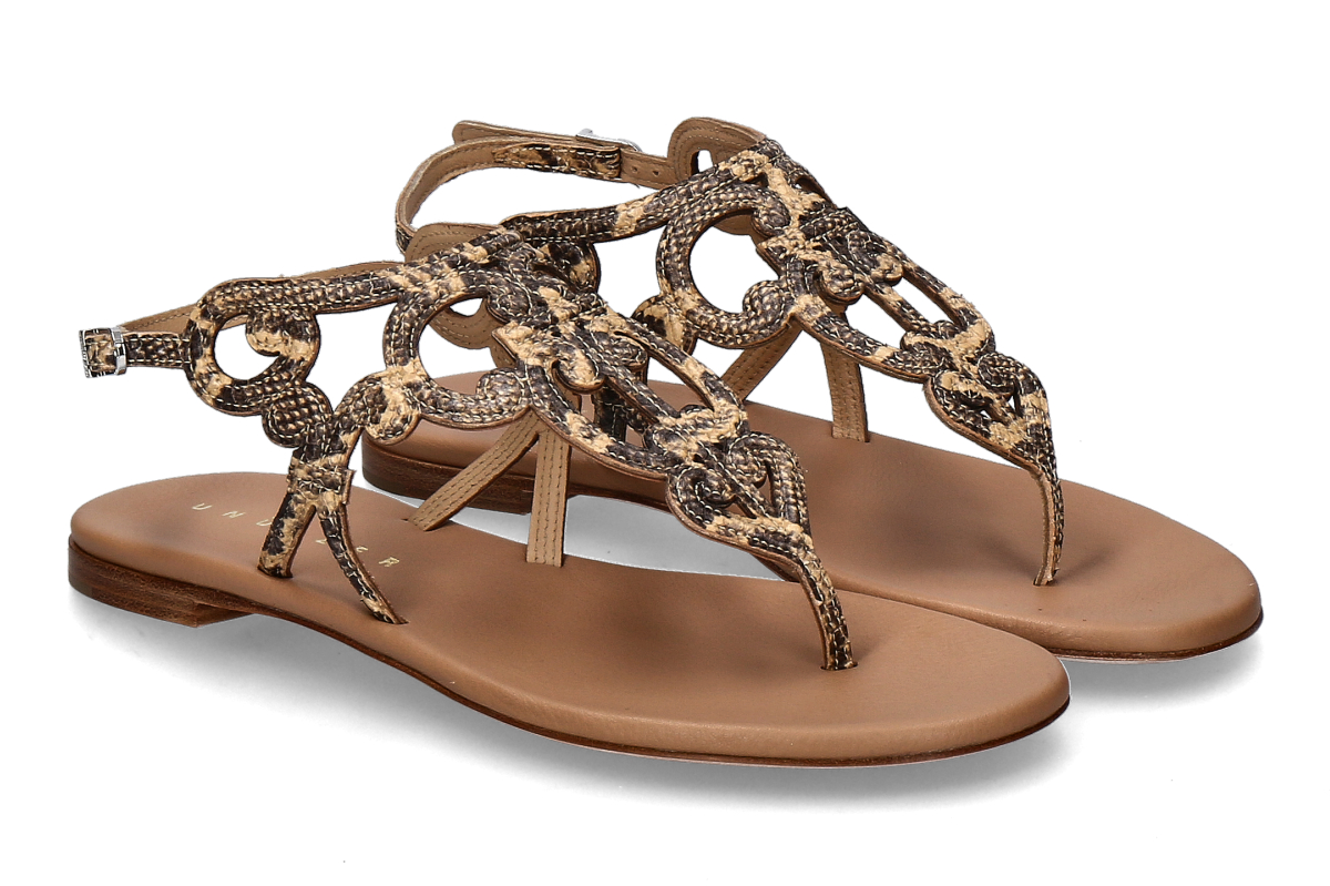 Unützer Sandale PITONE STAMPATO- beige