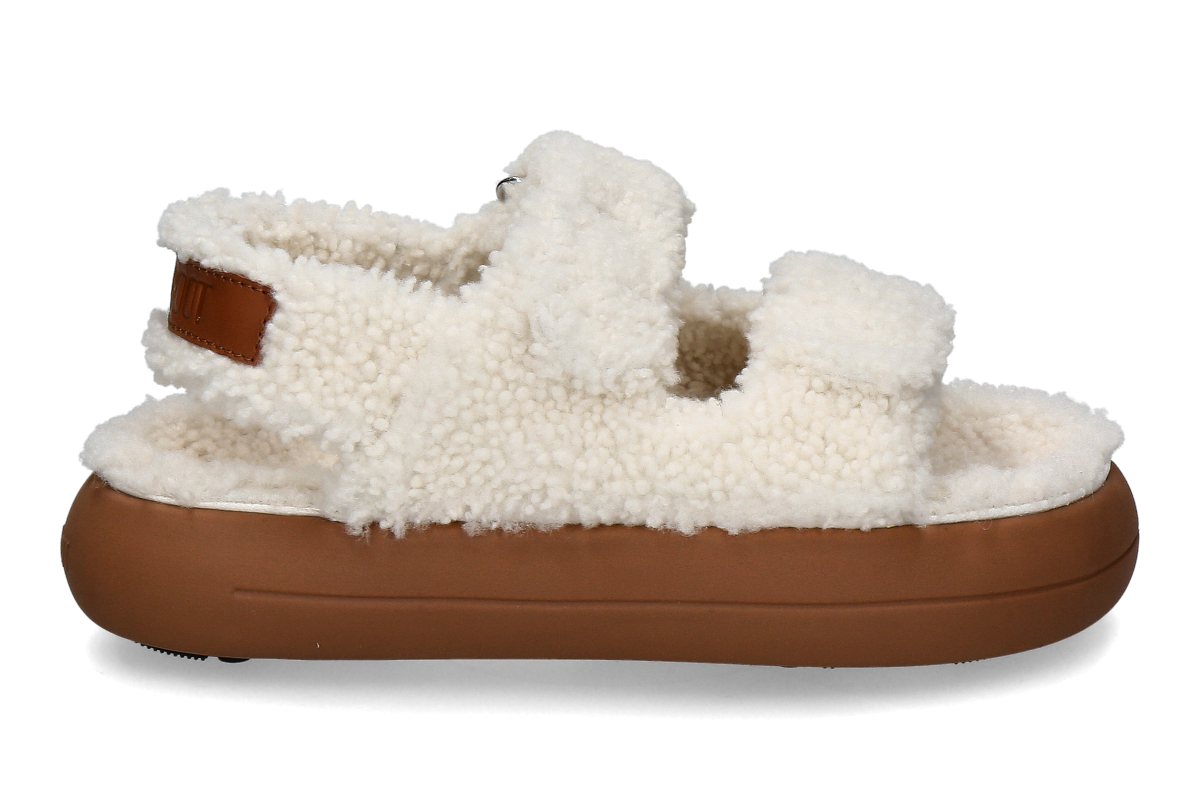 Moon Boot Sandale gefüttert SHEARLING SANDAL- ice/ wollweiss