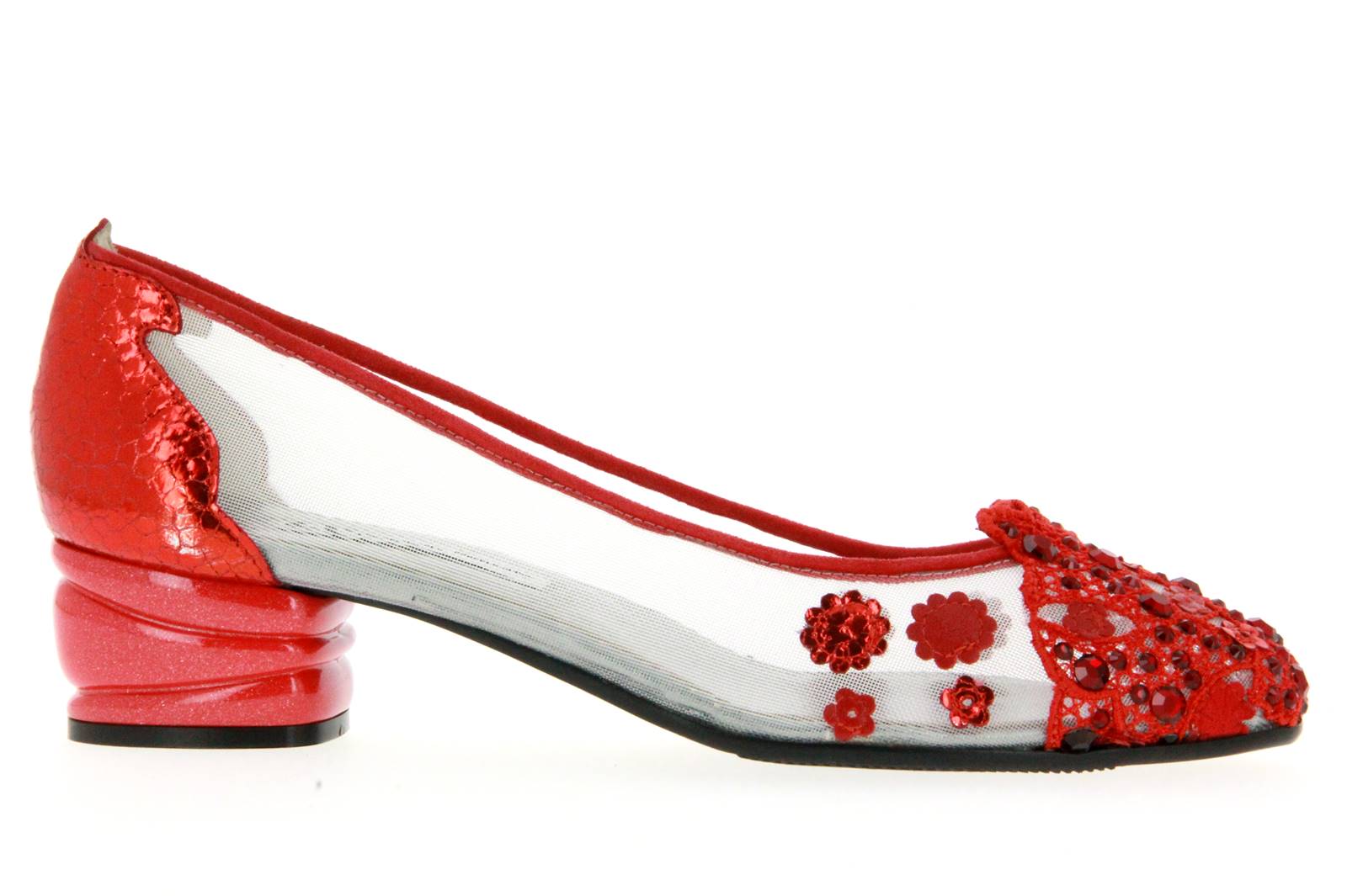 Fernando Pensato Pumps LARA RETE ROSSO  (41)