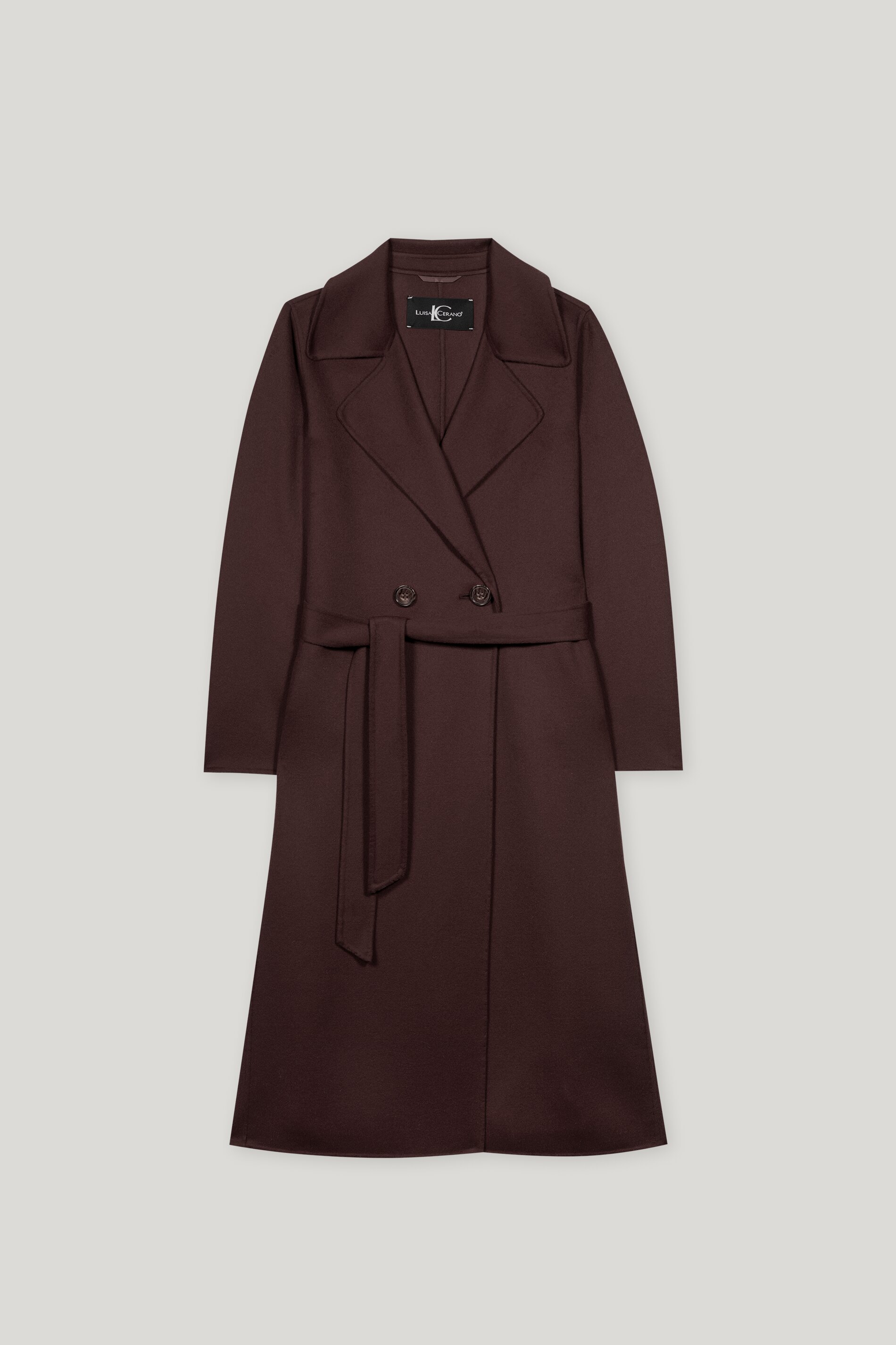 Luisa Cerano Mantel DOUBLE-FACE COAT - espresso/braun