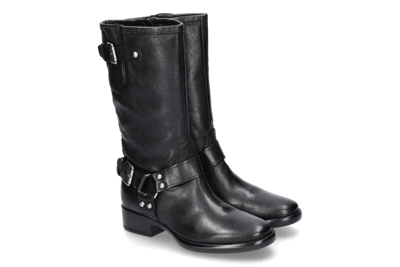 Mjus Biker- Boots L46303 LEATHER- nero/ schwarz