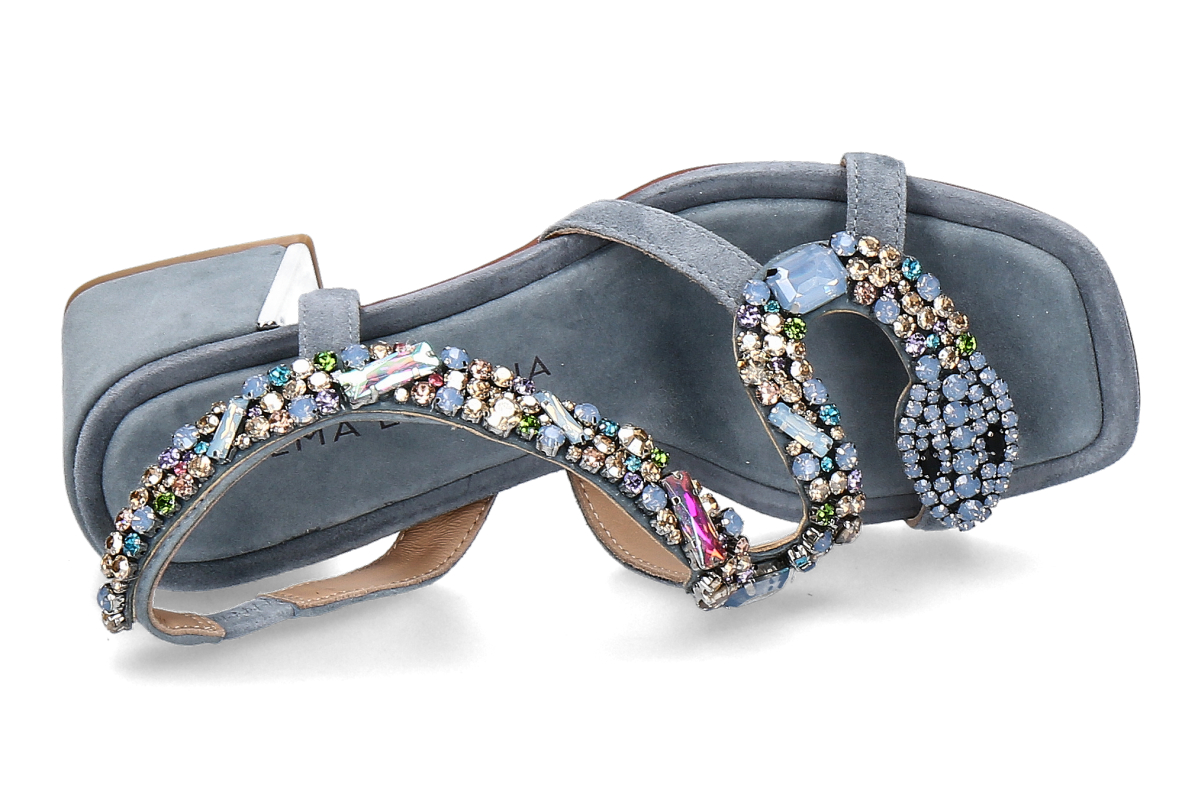 Alma en pena Sandalette SUEDE SNAKE- jeansblau_281800126_5