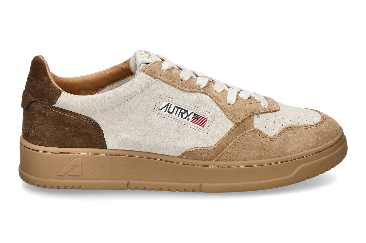 Autry Herren- Sneaker MEDALIST LOW TRICOLOR TS31- tundra/ egg/ peanut