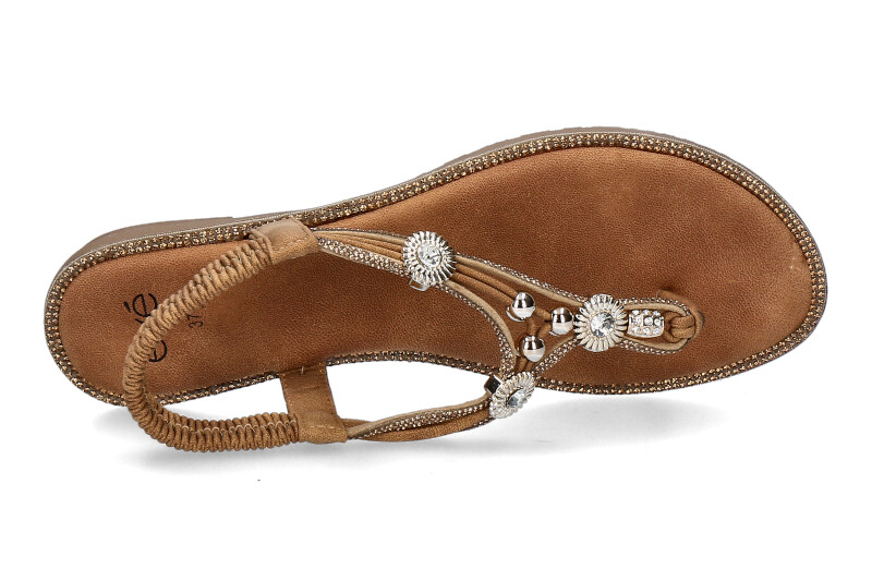 Exé Sandale 8013-5 STRASS- brown/braun