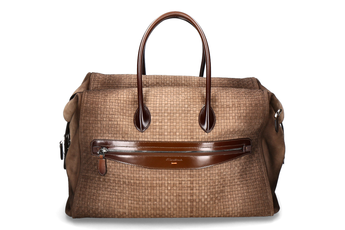 Santoni Herren- Weekender dunkelbraun