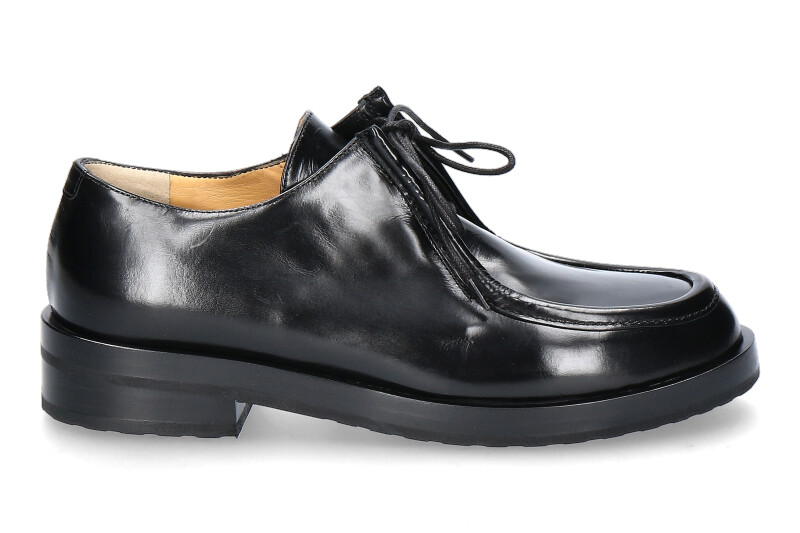 Truman's Schnürschuh VITELLO- nero/ schwarz