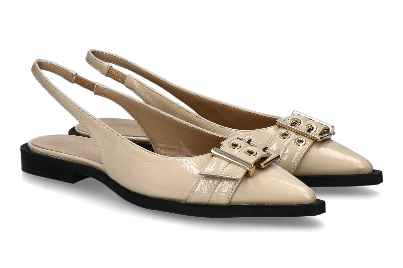 Thea Mika Slingballerina- NAPLAK- ecru/hellbeige