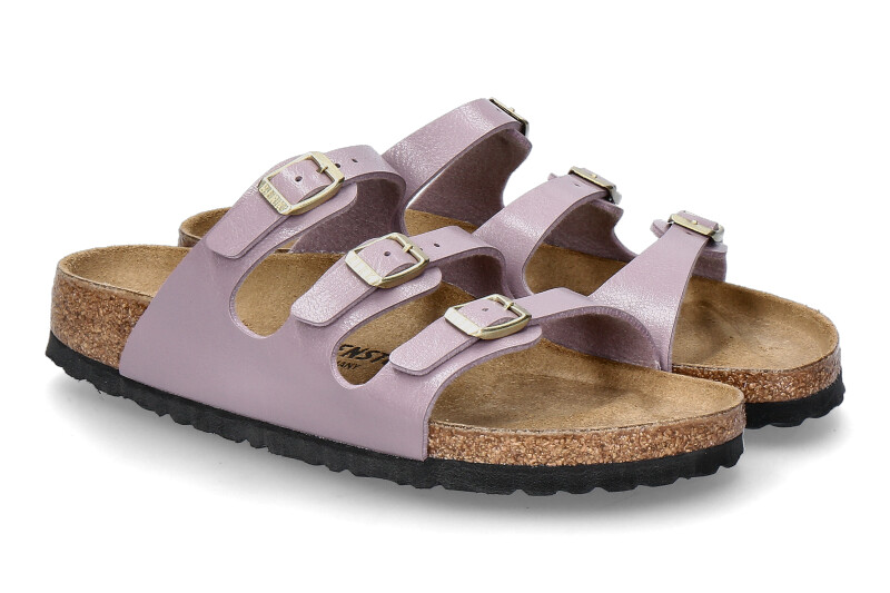Birkenstock Pantolette FLORIDA BS SCHMAL- graceful faded purple/ lila