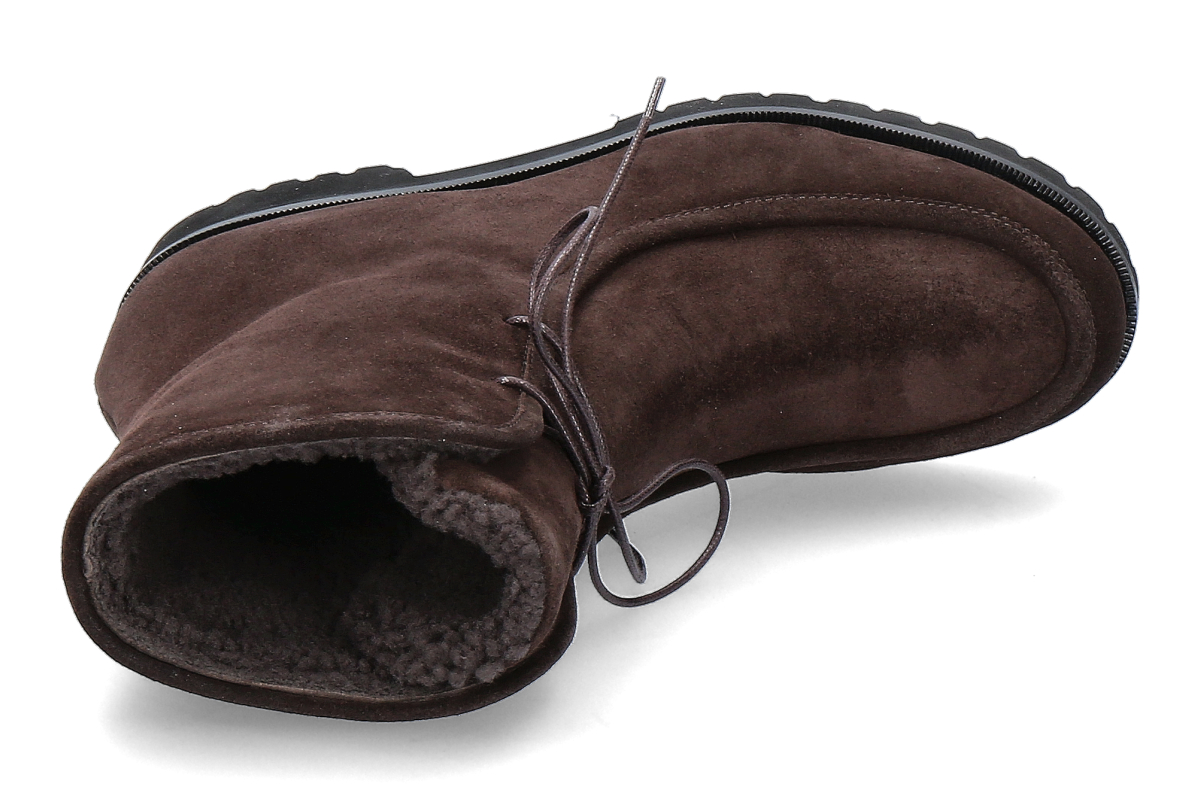 Unützer Schnür-Bootie gefüttert VELOUR 49- chocolate_262300046_4