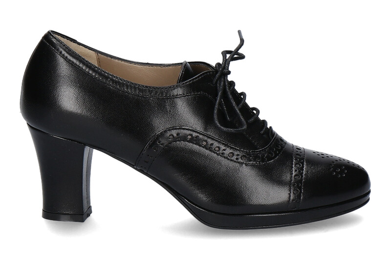 dirndl + bua Schnürpumps ZIEGENNAPPA schwarz