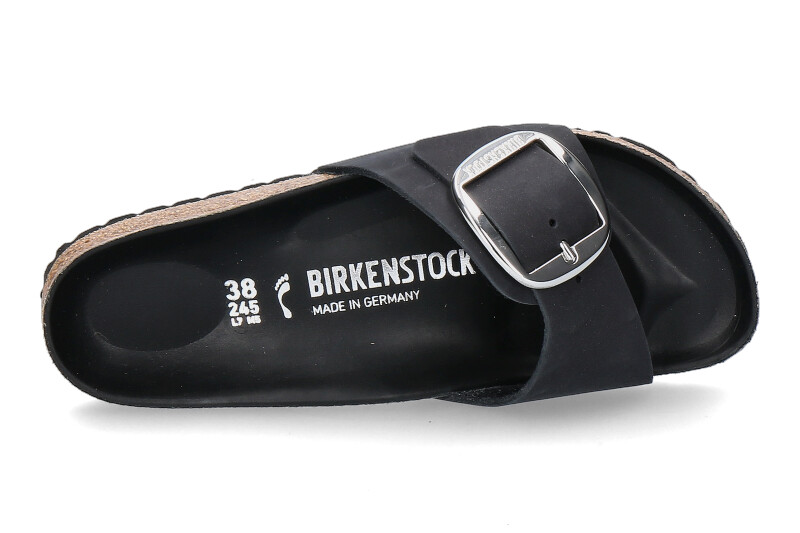 Birkenstock Pantolette SCHMAL MADRID BIG BUCKLE BLACK (37 )