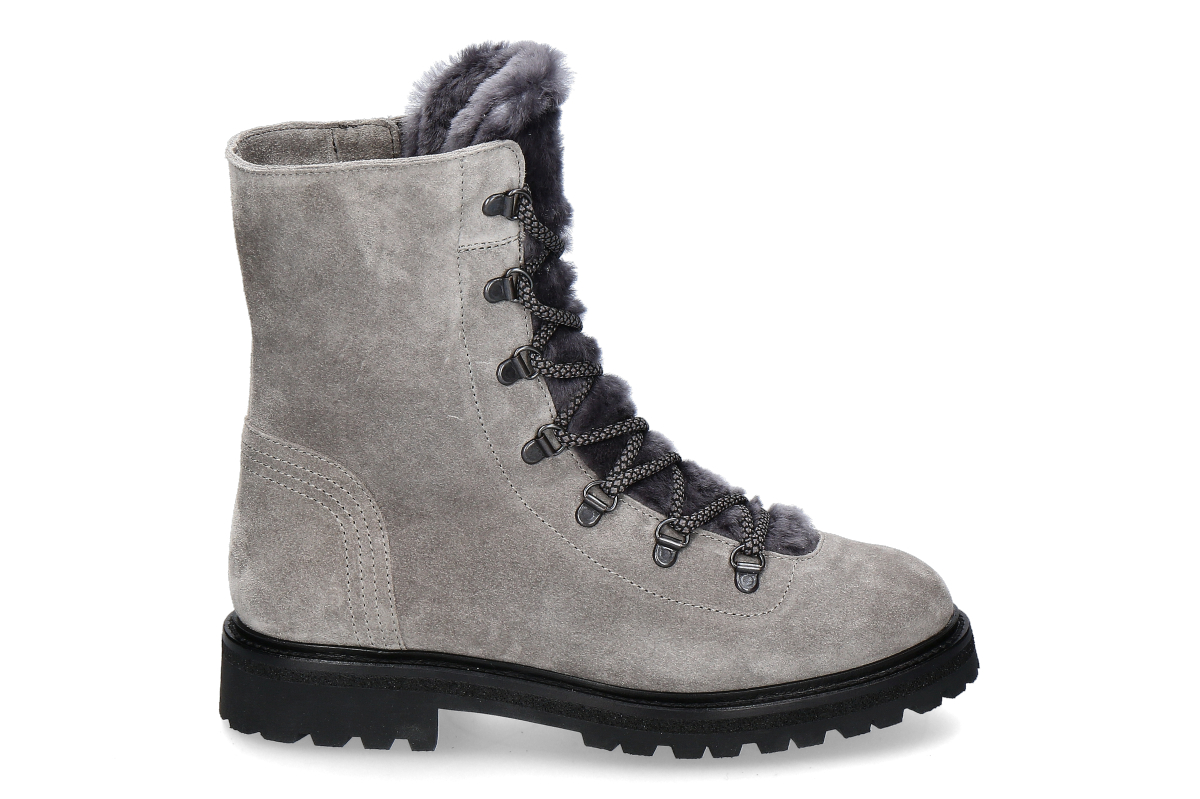 dirndl + bua Damen-Stiefelette gefüttert LIGHT CACHMIRE/LF- granit/ dunkelgrau