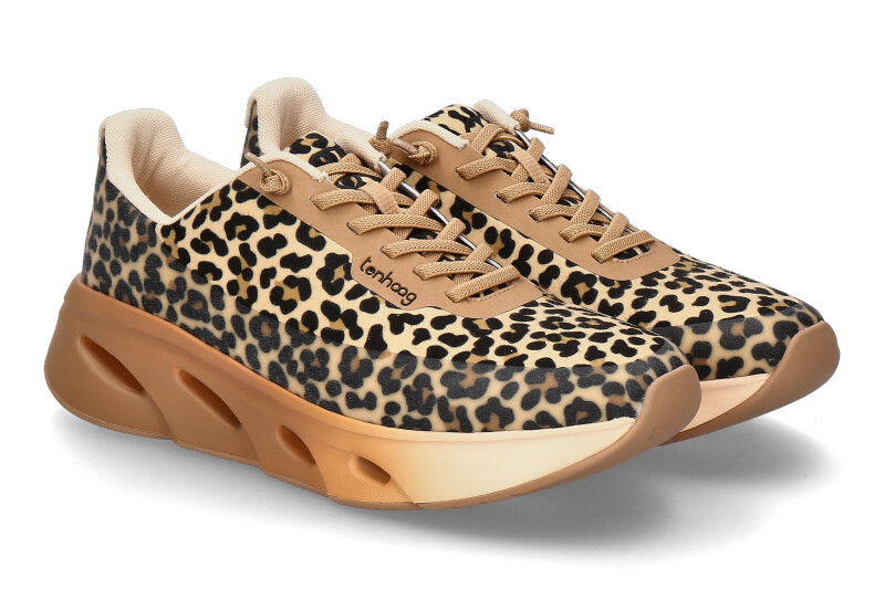 tenhaag Damen- Sneaker 0005 leo/tan