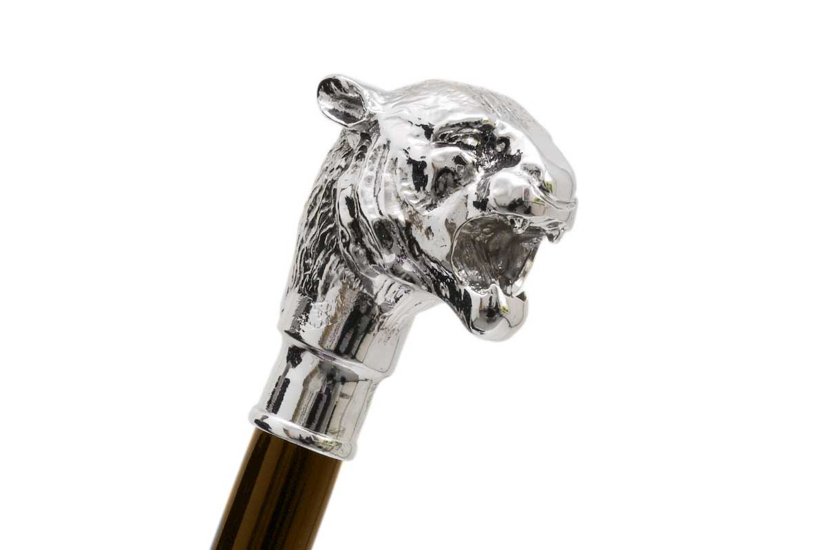 Pasotti Schuhanzieher TIGER- silber/ braun