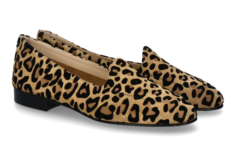 ScarpaRossa Slipper BENITO AMALFI- leopardino beige/schwarz