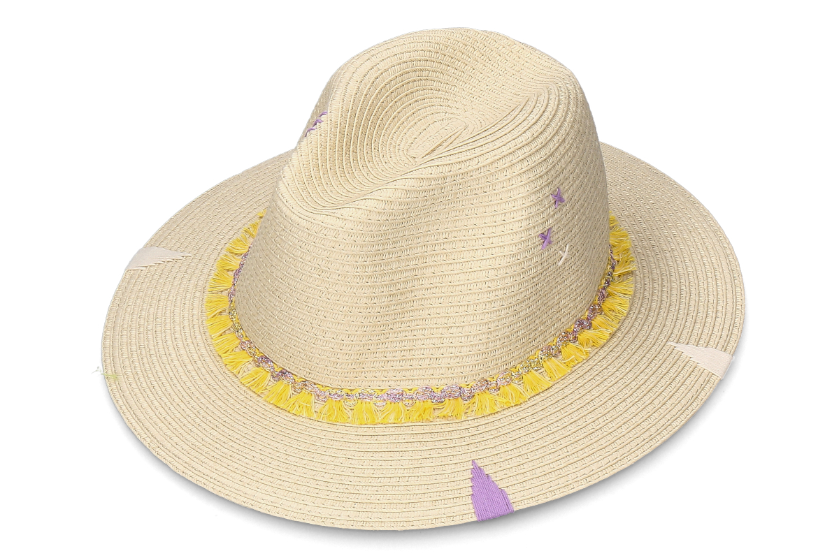 The Hat Gang Strohhut FEDORA CLASSICO- beige