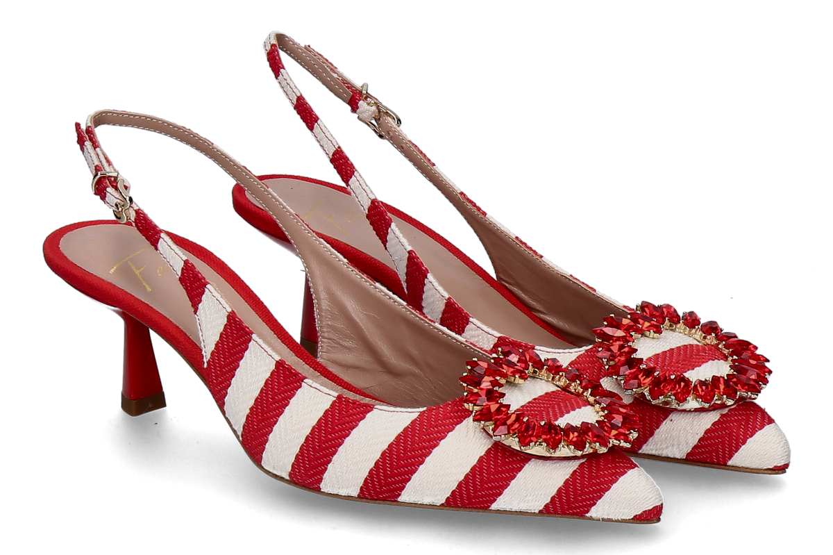 Roberto Festa Slingpumps DIANAS- rot/ weiß