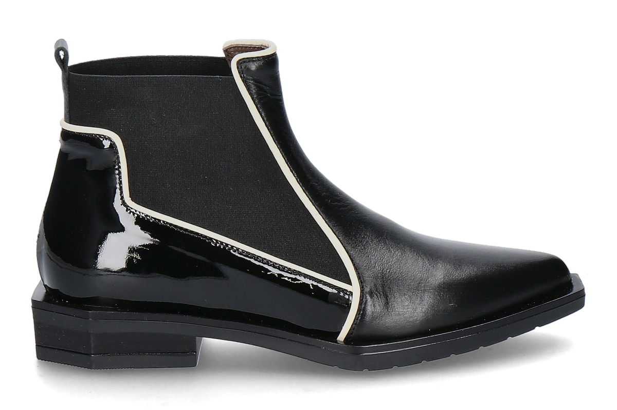 Le Bohémien Stiefelette G013 VITELLO ELASTICO- nero/ off-white