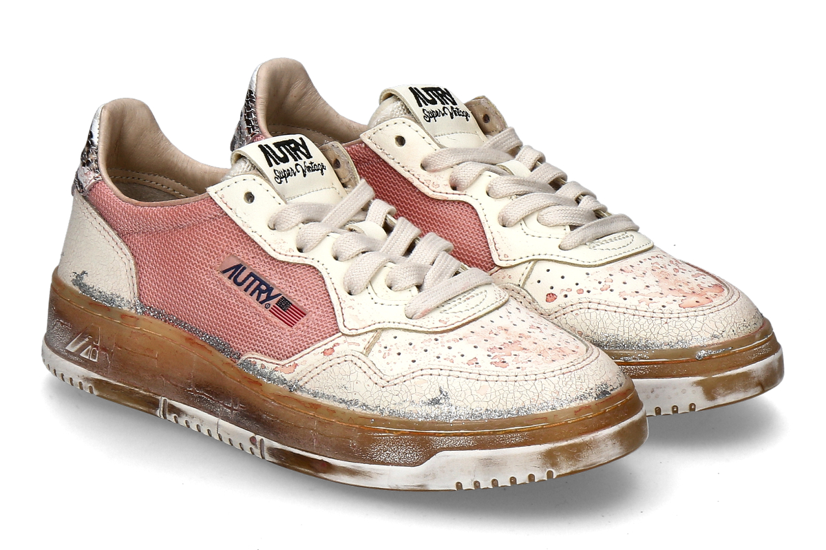 Autry Damen- Sneaker SUPER VINTAGE ME02- rosa/ weiß