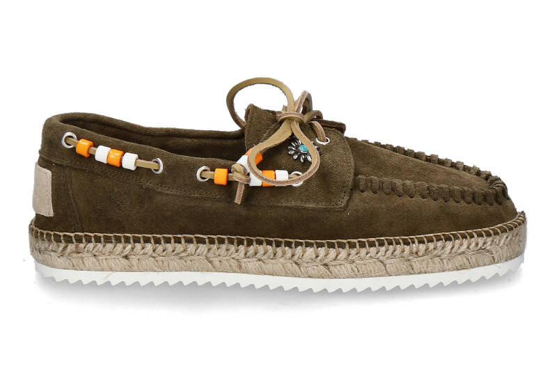 Lagoa Herren-Schnürschuh NAUTICO SUEDE- trebol/grün