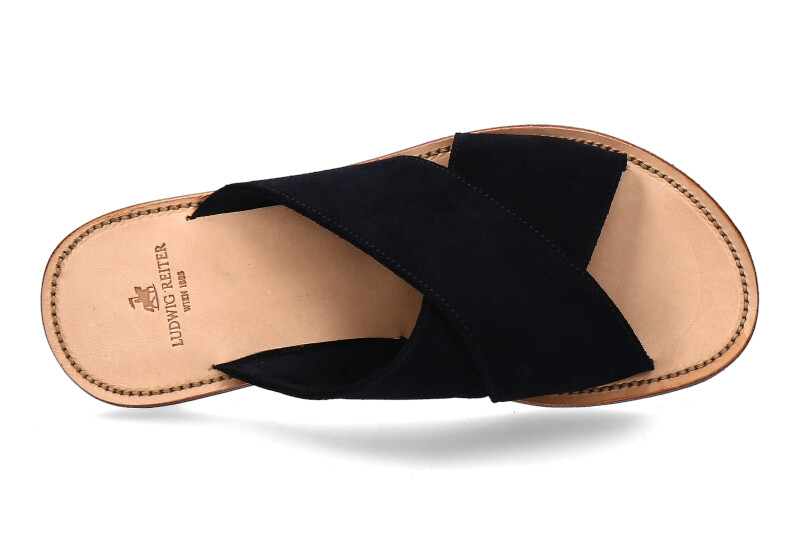 Ludwig Reiter Pantolette MAGHREBINER VELOURS MARINEBLAU (41)