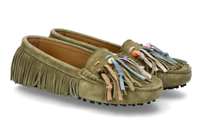 ScarpaRossa Mokassin 3599 VELOUR- cypress/grün