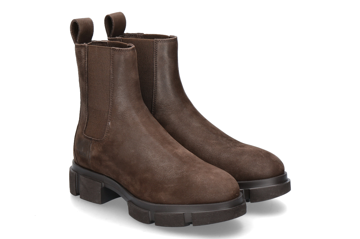 Copenhagen Studios Damen Chelsea Boot CPH570- nabuc chocolate/ dunkelbraun