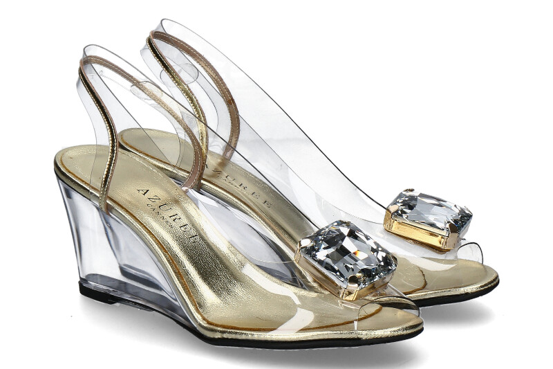 Azuree Cannes Keilsandale MADRO METIS PLATINE BIJOU CRISTAL