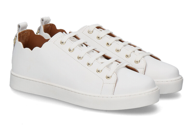 Maison Toufet Sneaker JULIE CUIR LISSE- blanc/white