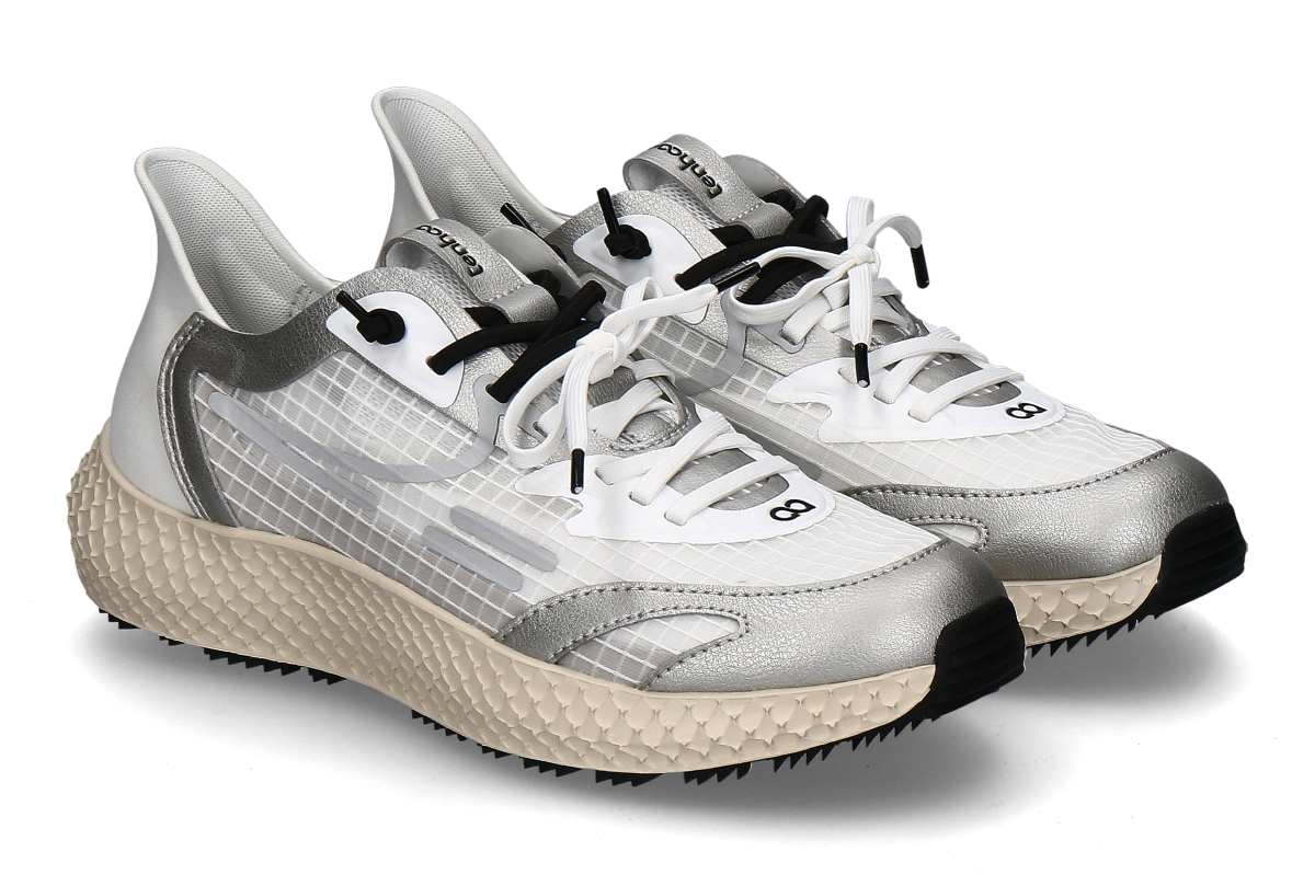 tenhaag Damen- Sneaker EASYHAAG x KARO KAUER- silber/ weiß/ schwarz