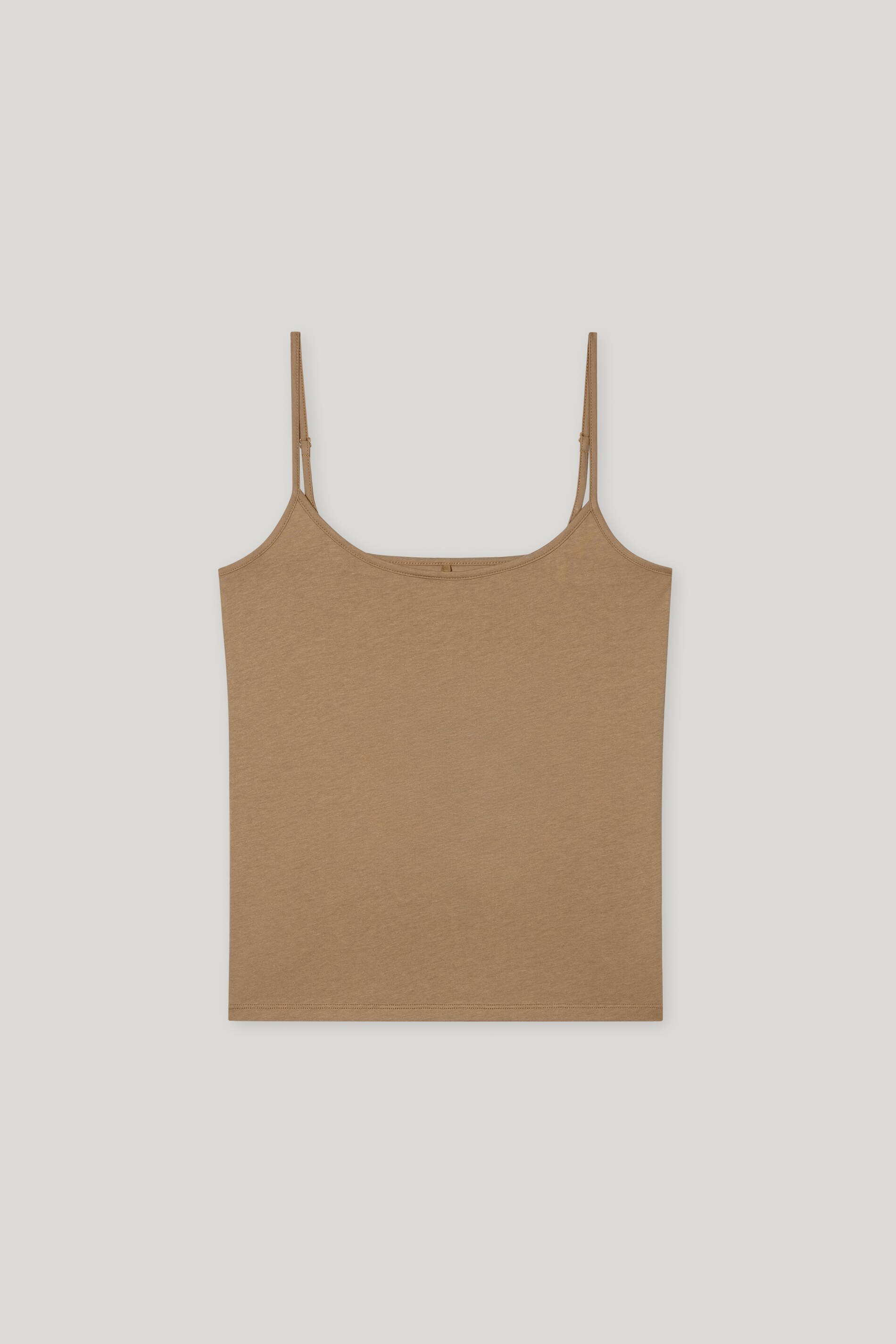 Luisa Cerano Top BASIC SPAGHETTI - hanf/beige