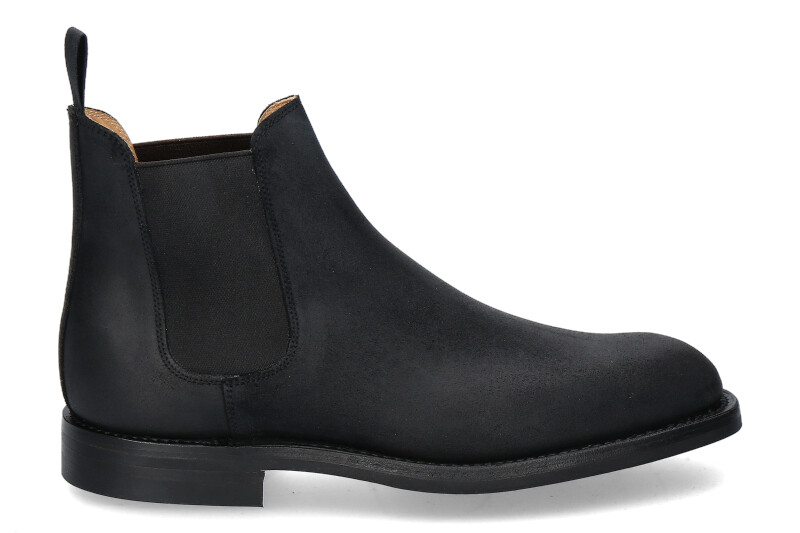 Crockett & Jones Boot CHELSEA 5 ROUGH- OUT SUEDE/ black- schwarz