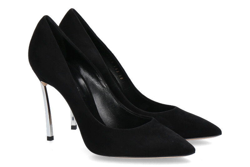 Casadei High Heels BLADE PELLAME CAMOSCIO- nero/ schwarz