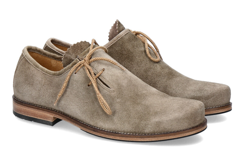 Dirndl + Bua Trachtenschuh ANTIKBOCK- taupe