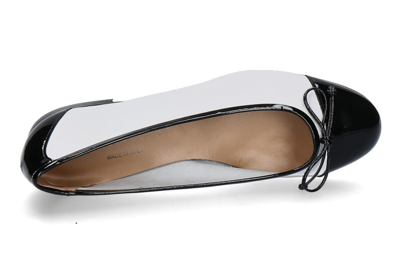 Lorbac Ballerina MOLLY NAPPA- nero/ bianco