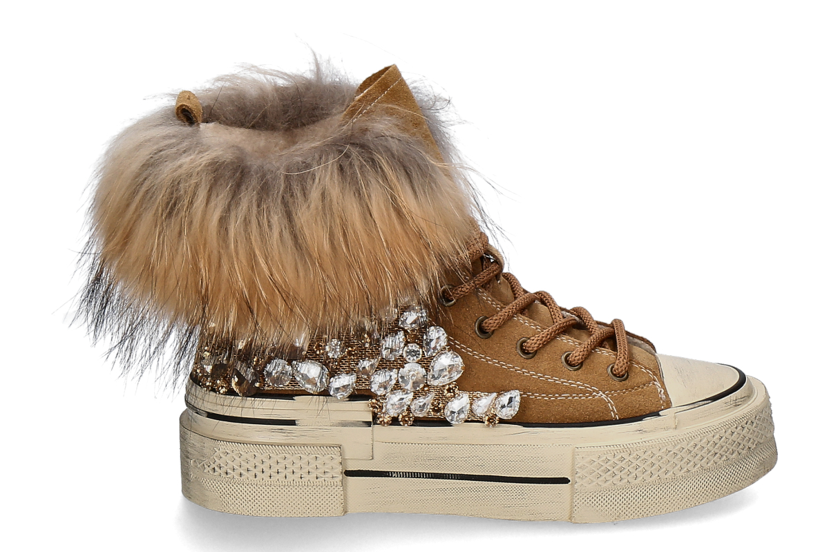 Nan-Ku Couture High-Top Sneaker gefüttert EFD04C - caramel/braun